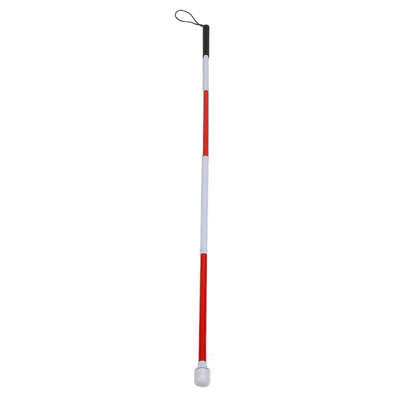 Blind Guide Cane Aluminum Alloy Portable Folding Walking Stick for