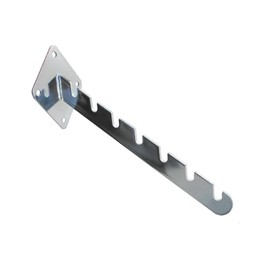 3x NEW WALL MOUNTED FIXING 7 NOTCHED WATERFALL ARM FOR RETAIL CLOTHES DISPLAY