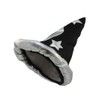 Black And Silver Pointed Wizard Sorcerer Hat