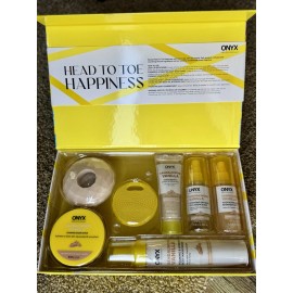 Onyx Professional Body Faves 7 Pc Set Sandalwood Vanilla Sugar Scrub More New IB