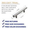Ravinte 5 Pack 3-3/4 Inch Cabinet Pulls Brushed Nickel Sqaure
