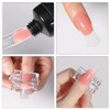Pack of 10 polygel nail clips, nail tool clip, transparent