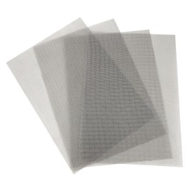 Wire Mesh Stainless Steel Mesh 4 Pcs 20 Mesh 11.8x8.2 Inch Metal Mesh Screen Mesh Chicken Wire Mesh Grillage Métallique Window Screen Mesh Metal Screen Mesh Screen Patch Barbecue Net(30x21cm)