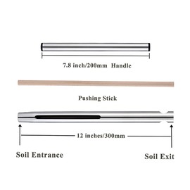 Soil Sample Probe 12 Inch with T Handle, Soil Sampler Tool, Soil Test Kit, Soil Probe for Soil Sampling Plant Care Lawn Garden Farm