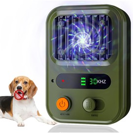 XIEANDKONG Dog Repeller, Ultrasonic Anti Bark Device 3 Frequency Levels Anti-Barking Device, 50 Feet Ultrasonic Anti-Bark Deterrents for Small and Large Dogs