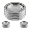 Relaxdays Wind Ashtray, Set of 3, Hinged Lid, Outdoor &