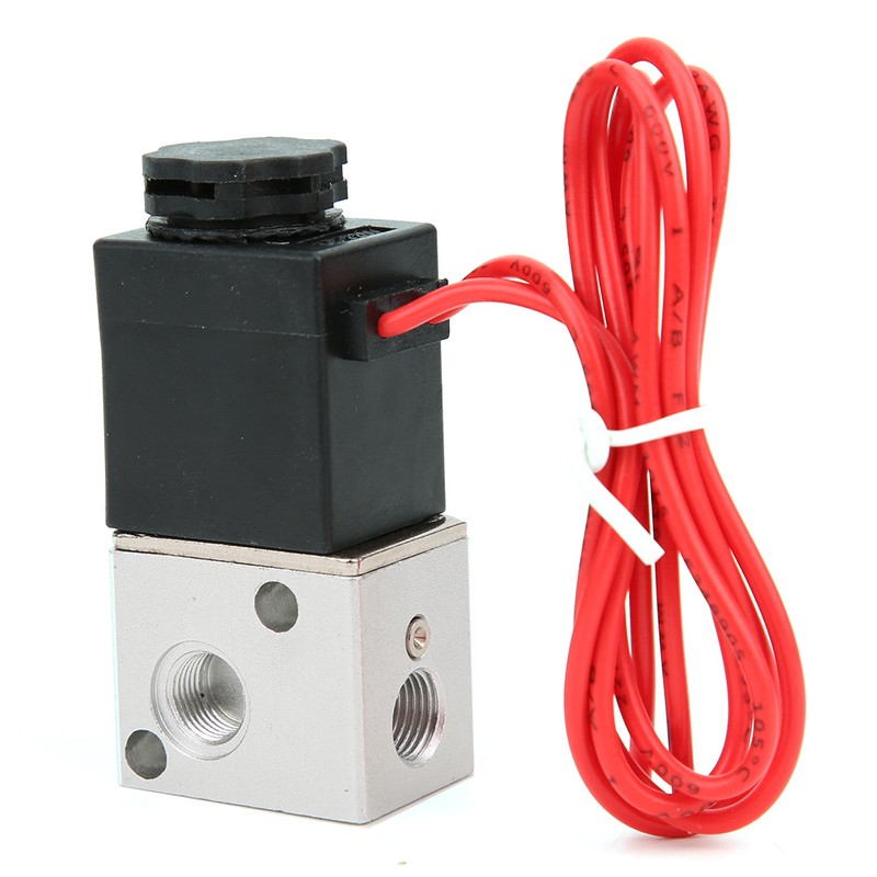 DirectActing Solenoid Valve Water Air Oil 2Position 3Way Aluminum Alloy