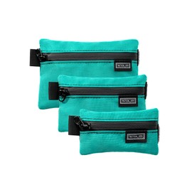 Tactical_Geek EDC Storage A5 EDC Pouch Set, Multi-Purpose Molle EDC Gadget Pouch, Multi-Functional Utility Small Tool Pocket, Pouch Organizer for Daily Carry (Turquoise)