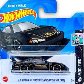 2023 Hot Wheels LB Super Silhouette Nissan Silvia (S15) Black 1/5 HW Modified -17/250 (Short Card) HKH85