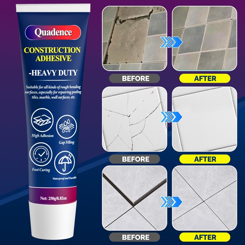 Construction Adhesive Heavy Duty, Quadence Versatile Cement Glue Floor Adhesive