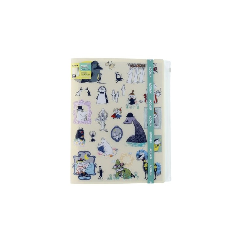 Sun-Star Stationery S2176602 Moomin Goods, Clear File, Multi-functional, Elastic Band,