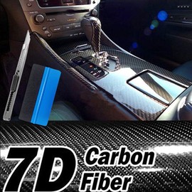 NewL 7D Carbon Fiber High Gloss Vinyl Film Sticker Air Purifier Bubble Free Anti Wrinkle with Installation Tool (30cm x 152cm)
