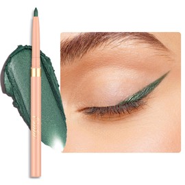 OULAC Matte Green Eye Liner Pencils Waterproof, Smudge-proof Retractable Eyeliner Lasts 24H +, Highly Pigmented and Smooth, Long-lasting Formula, Vegan 16 Kelp Forest
