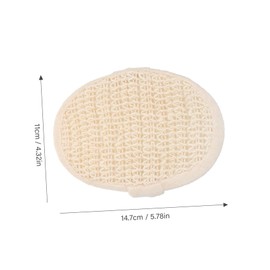 Mikinona Bath Sponge Brush Exfoliating Scrubber Pad for Body Cleaning Gentle Massage Tool for Daily Use Non Scratch Design for Exfoliating Scalp and Skin Material