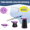Upgraded Telescoping Stool Collapsible Stool with Seat Cushion & Bag,