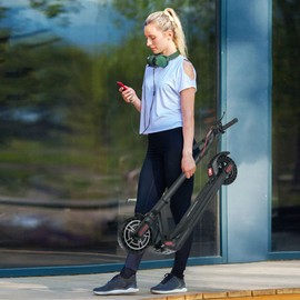 AOVO®microgo V2 Electric Scooter for Commute Trip, 30km mileage, APP control security lock, Able to charge smartphone anywhere