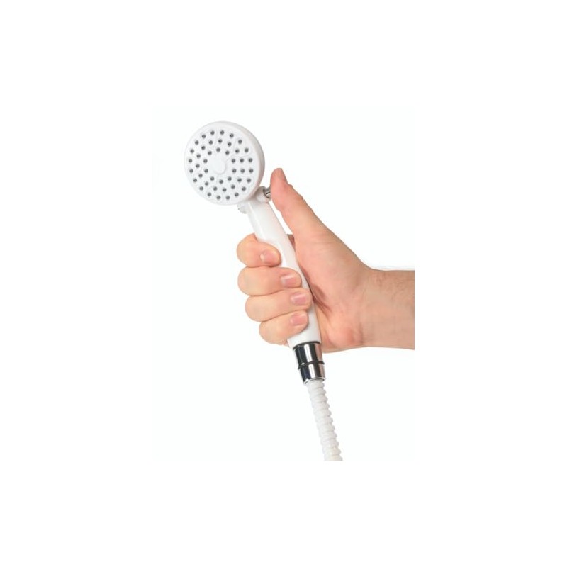 Camco Manufacturing - Shower Head-Outdoor, White w/On/Off Switch, PDQ