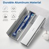 Oralphi Wider Aluminum Toothbrush Travel Case, Portable Travel Toothbrush Holder,