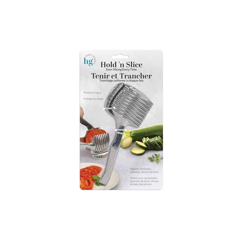 Hold 'n Slice Kitchen Slicer, Aluminum Alloy, Dishwasher Safe, for