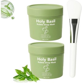Mascarilla Espumosa de Acción Profunda, Mascarilla Refrescante para los Poros, Limpieza Profunda, Hidratante y Antiarrugas, Suaviza la Piel, Apta para Hombres y Mujeres, 90 g (2 pc)