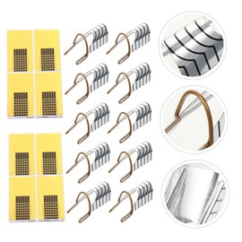 Baluue 3sets Nail Tips Manicure Nail Art Stickers Forms Guide Tips Glue for Women