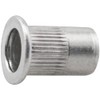 BLLNDX 100PCS Aluminium Flange Rivet Nuts Pitch 1/4-20 Knurled Flat