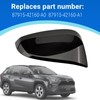 Black Door Rearview Mirror Cover Fits for Toyota 2013-2023 4Runner