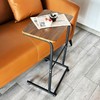 Rainmae C Table with Wheels, Easy to Move, Sturdy C
