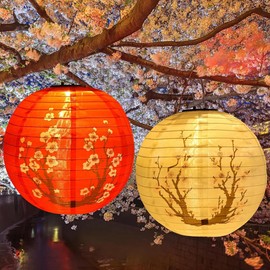 BIZOI 2 Stück Lampion Solar Outdoor, 12 Zoll Party Laterne, Led Solar Lampions Hängend, für Hochtzeit, Kirche, Party Dekoration, Draußen, Terrasse, Fest Deko, Außen Hängend, Gärten, Höfen, Balkon