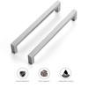 Ravinte 10 Pack 7-1/2 Inch Kitchen Square Cabinet Handles Satin