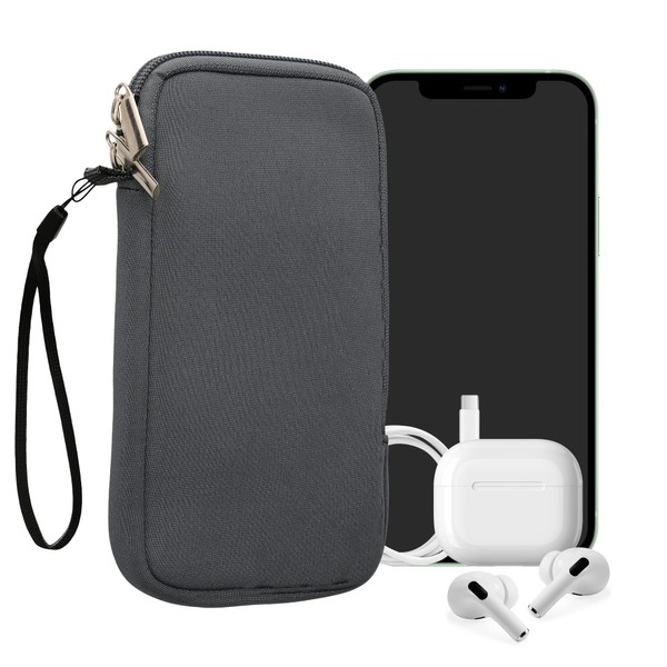 kwmobile Neoprene Phone Pouch Size XL - 6.7/6.8" - Universal