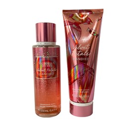 Victoria's Secret Velvet Petals Candied Mist & Body Lotion Set