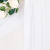 Loopiske 2 Panel White Wedding Arch Draping Fabric 29" x
