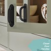 Purife 8'' Black Heavy Duty Barn Door Pull Handles 2
