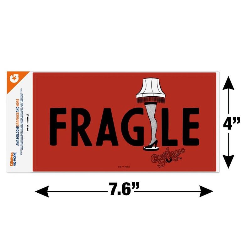 A Christmas Story Fragile Type Automotive Car Window Locker Bumper