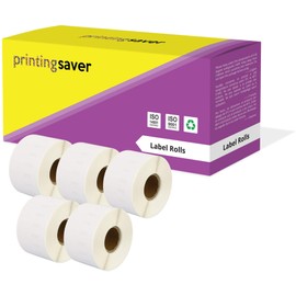 Printing Saver 5X 99018 38 x 190 mm Compatible Lever Arch File Labels Rolls (110 Labels per Roll) for LabelWriter 310 320 330 4XL 400 450 Turbo/Twin Turbo/Duo & Seiko SLP Label Printers