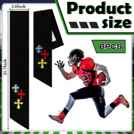 Mindsoft 6 Pcs Football Towel Cross Streamer Towel Quarterback Qb Sports Thin Accessories for Football Golf Sports Gym Dries Hands