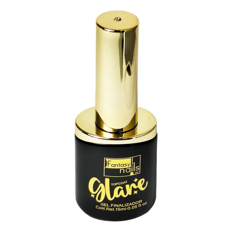 Top Gel Glare Finish Brillo Extremo Uñas Fantasy Nails