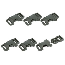 SUPERFINDINGS 6Pcs 1inch Replacement Buckle for Strap Plastic Side Release Buckles Green Quick Side Release Buckle Clips for Backpack Luggage 7.15x3.75x1.74cm, Hole: 0.4x2.55cm