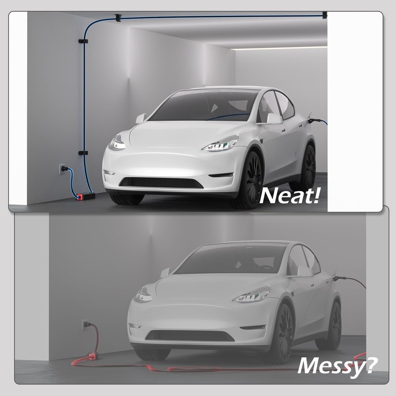 MCEVKELN EV Charging Cable Holder - 2 Pack Multifunctional Wall
