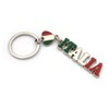Powersell Italian National Flag Metal Keyring Key Ring for Men