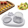 ProLeo Egg Slicer, 3 in 1 Stainless Steel Mushroom Slicer