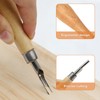 2 Lino Cutting Tools, Linoleum Cutter Wood Handle Kit