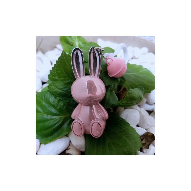 Gege Bear Labial Llavero Conejo Kawaii Mate Lipstick Coreano