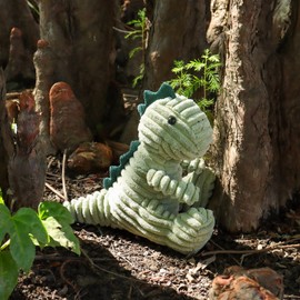 Apricot Lamb Toys Plush Corduroy Dinosaur Stuffed Animal Soft Cuddly Perfect for Child (11.8 Inches)