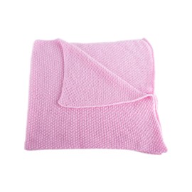 Shorts of Hawick Girls' Super Soft 100% Cashmere Baby Blanket - Baby Pink - hand made in Scotland by Love Cashmere