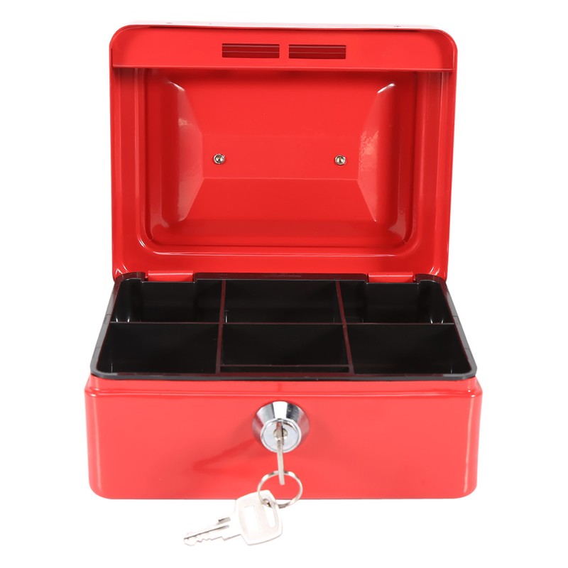 1Pc Mini Portable Iron Petty Lockable Cash Money Coin Safe