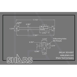 Shars 12"/300mm Horizontal Electronic Digital DRO Large LCD readout Machine Scale 303-9307 R