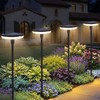 Solar Pathway Lights Outdoor, 4 Pack Solar Powered Garden Lights