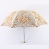 Honeystore Vintage Lace UV Sun Parasol Folding 3D Flower Embroidery